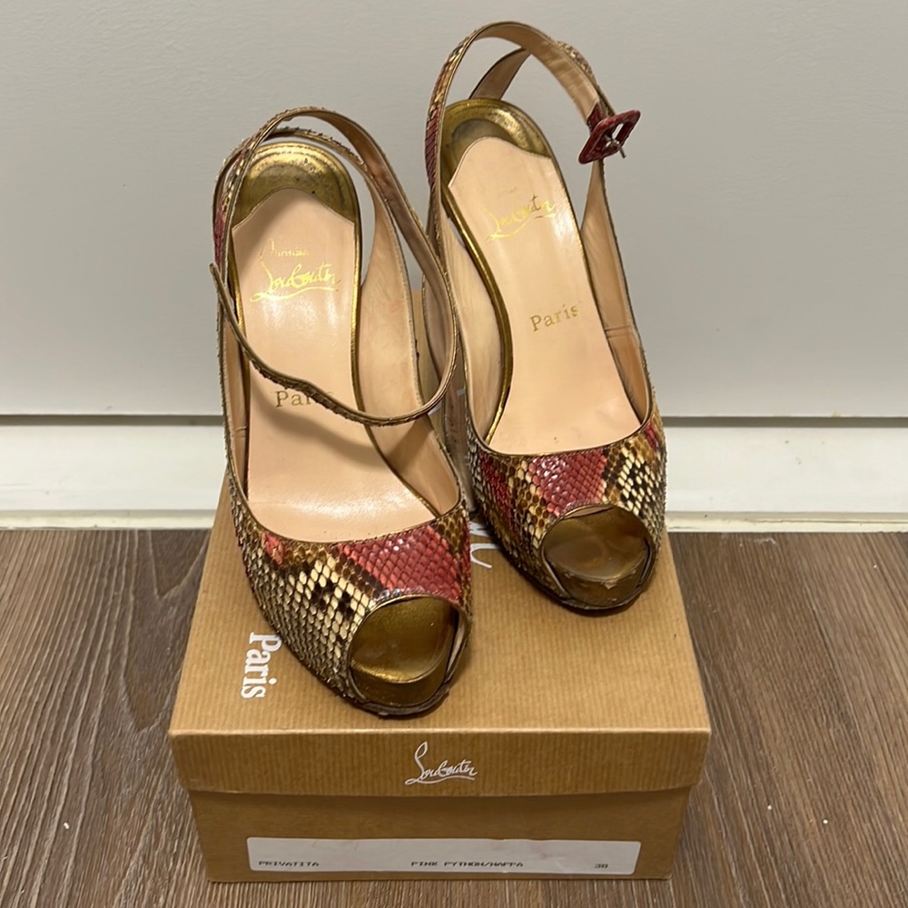 Christian Louboutin Belinda Painted Python